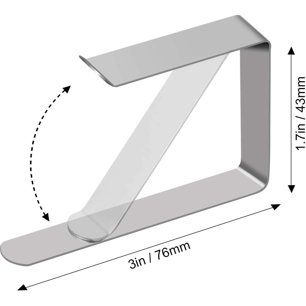 Clips para Manteles TriPole 32 Piezas Acero Inoxidable Reutilizables