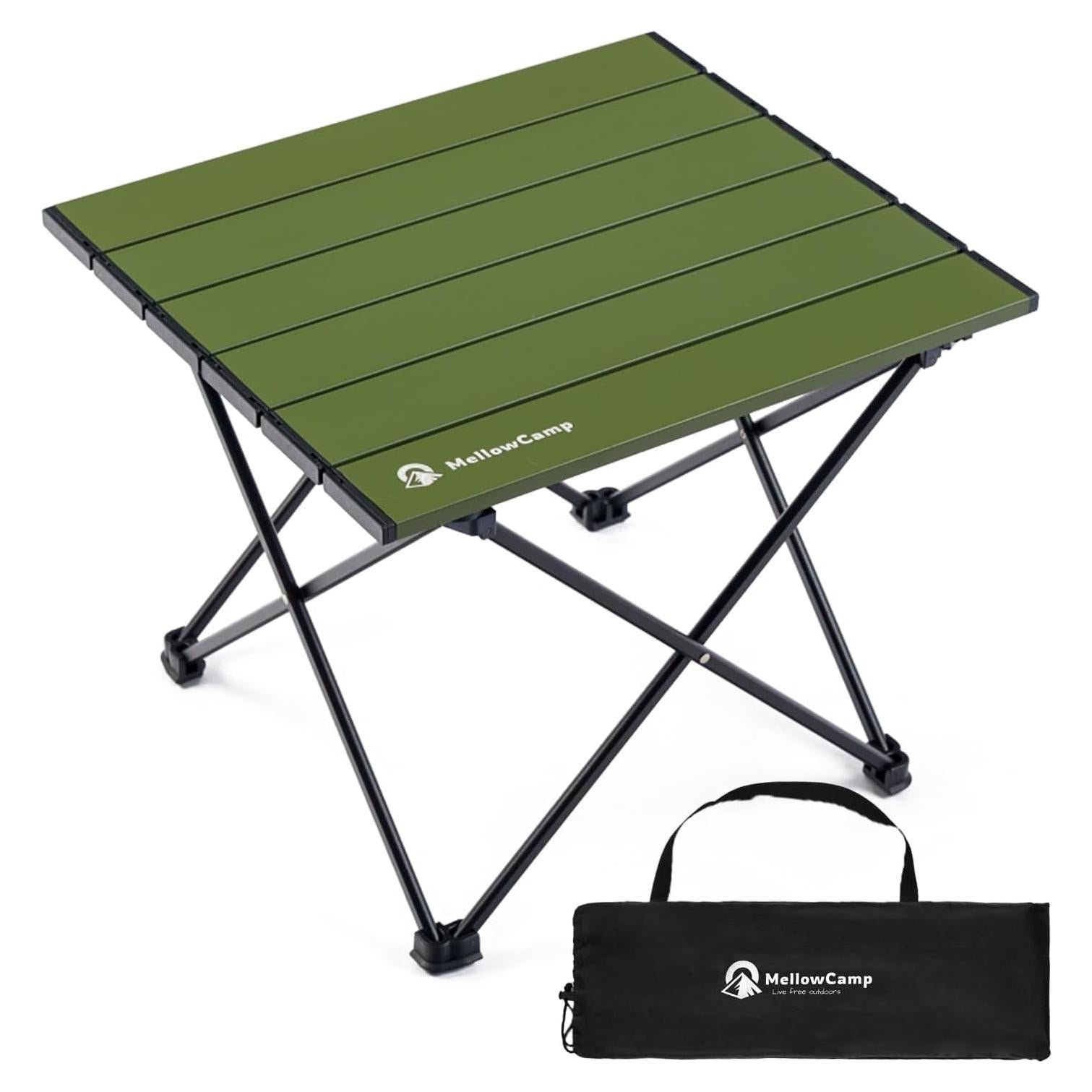 Mesa de Camping Plegable MellowCamp FT013 Verde 39.6x34.5cm