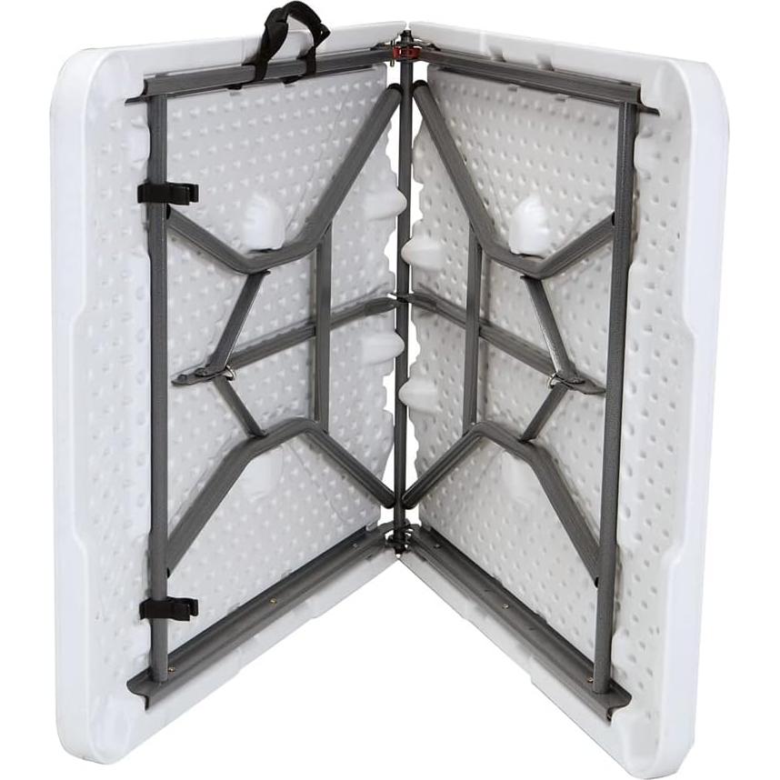 Mesa Plegable Esencial Lifetime 1.83 m Granito Blanco