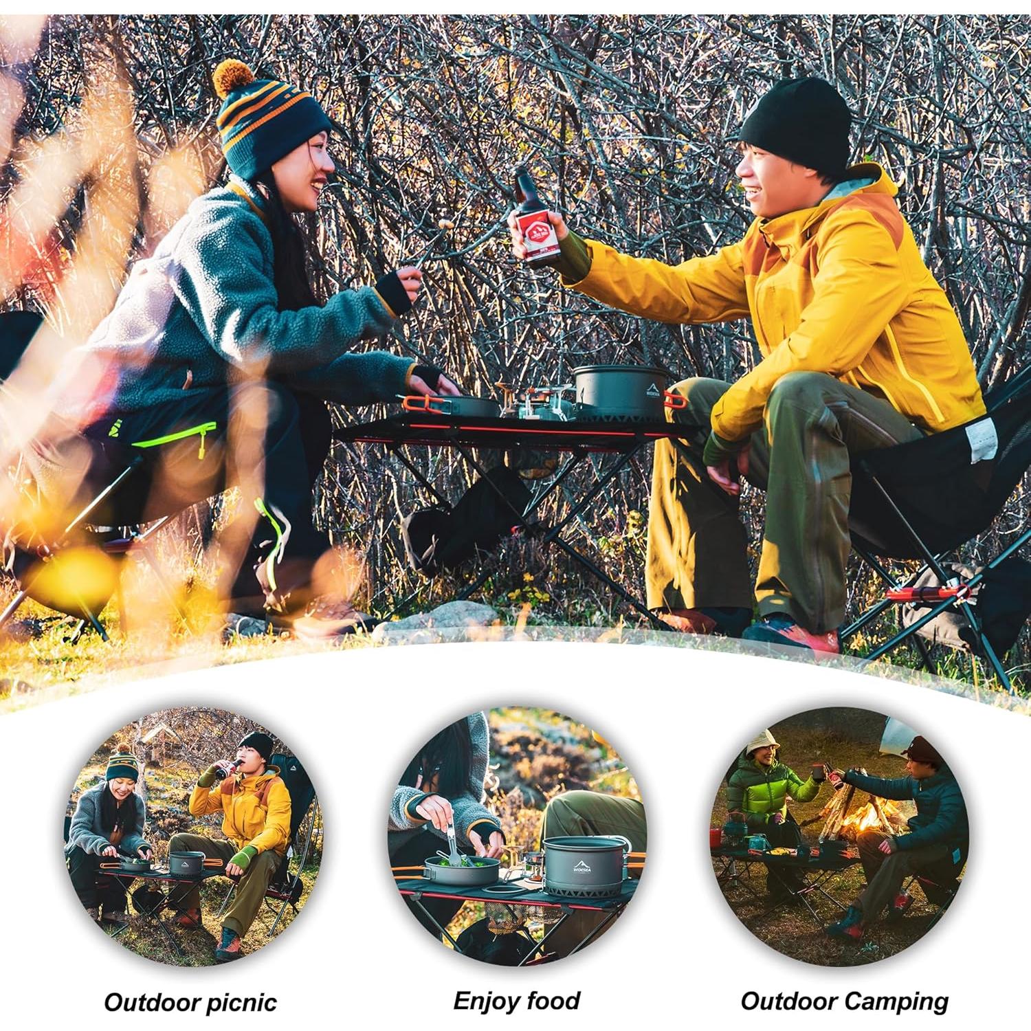 Mesa de Camping Plegable Widesea WSTB-201 Aluminio 60x40cm