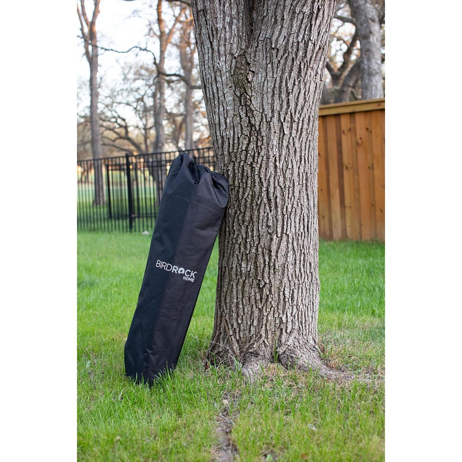 Silla de Camping Doble BIRDROCK HOME - Azul y Gris, 295 kg