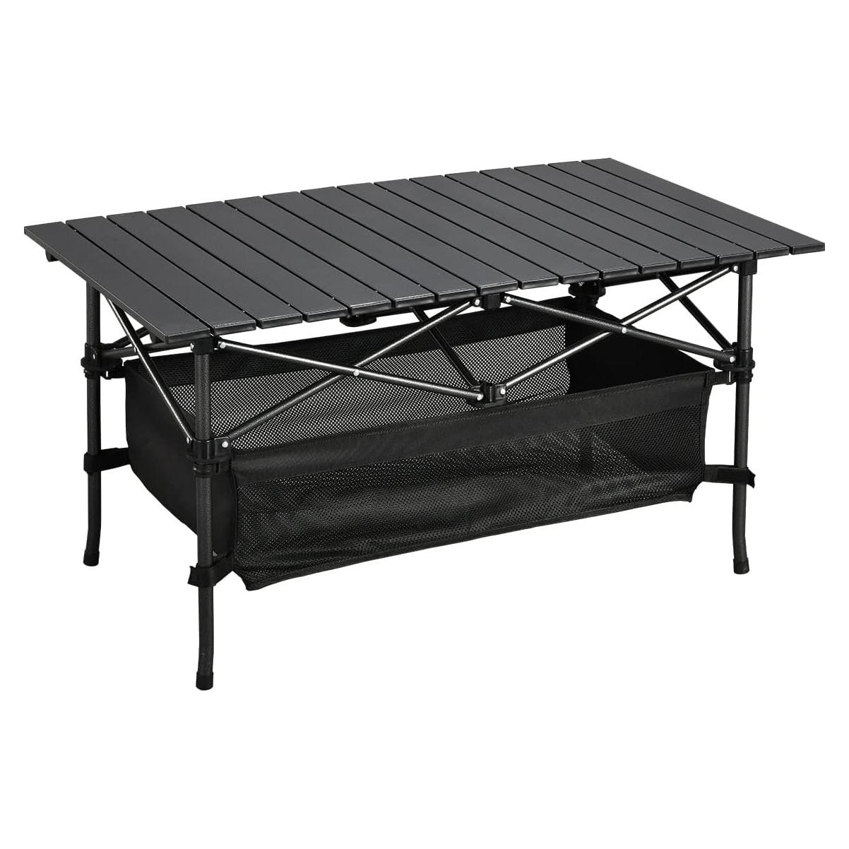 Mesa Plegable de Aluminio WUROMISE 94.3x54.8 cm para Camping