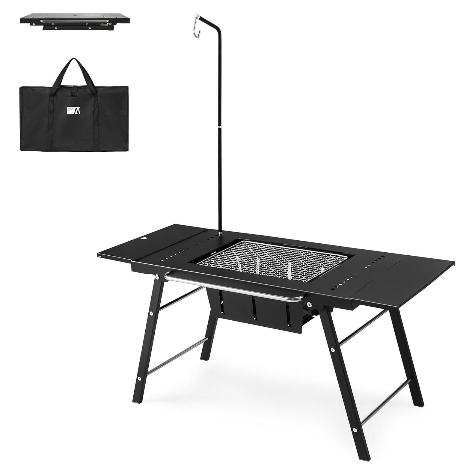 Mesa de Camping Plegable Naturehike con Parrilla de Carbón 6.7 kg