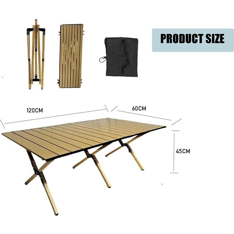 Mesa de Camping Plegable Evolve Heritage 119x58 cm Aluminio