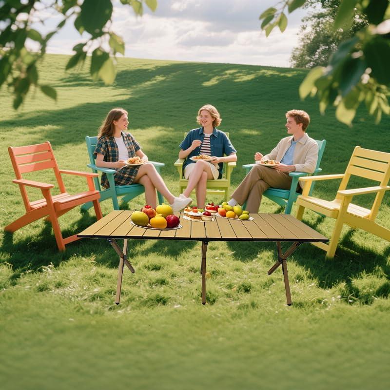 Mesa de Camping Plegable Evolve Heritage 119x58 cm Aluminio