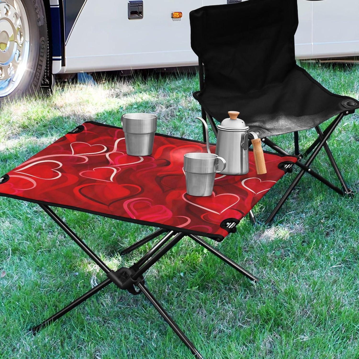 Mesa Plegable de Camping SDMKA 60x40x38cm Portátil