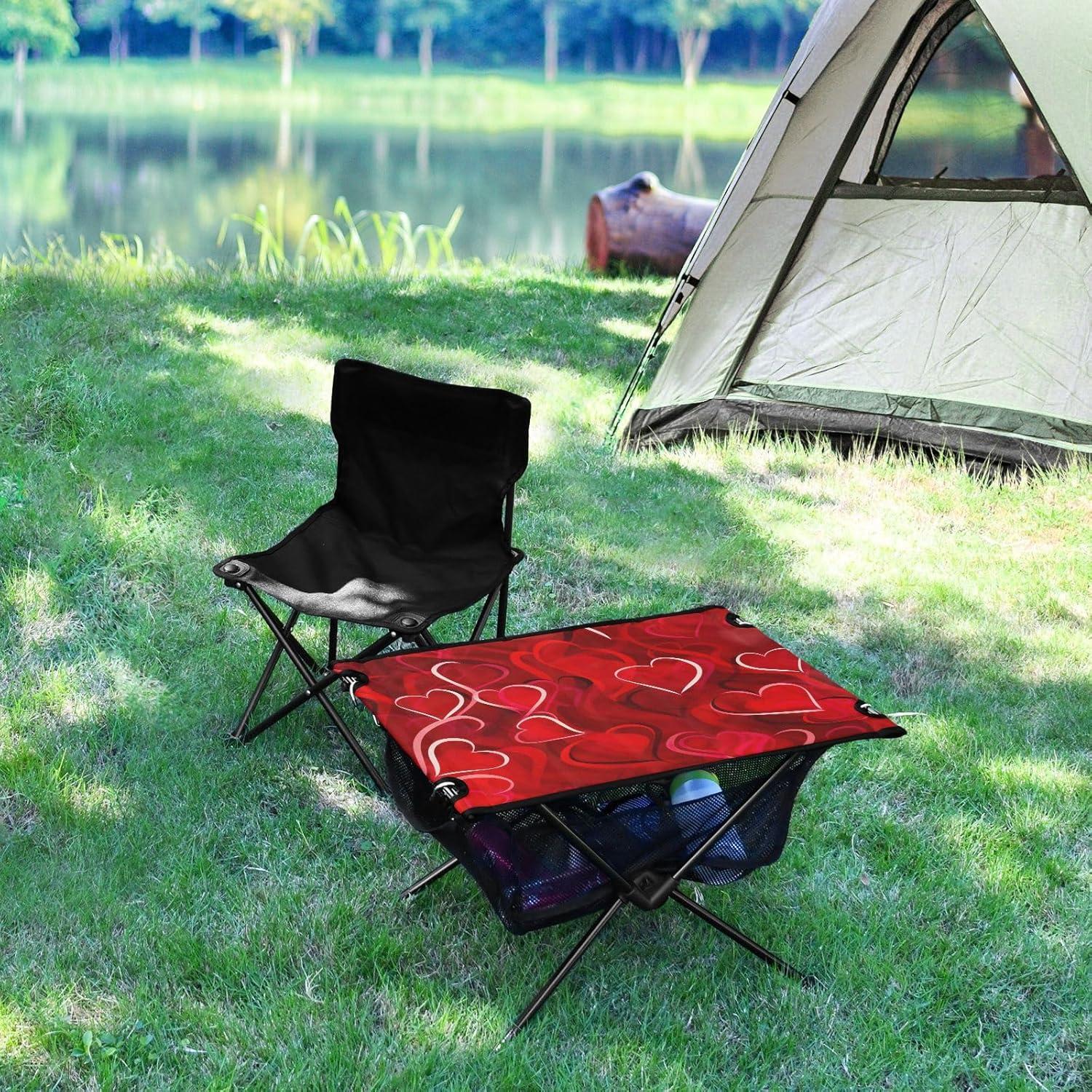 Mesa Plegable de Camping SDMKA 60x40x38cm Portátil