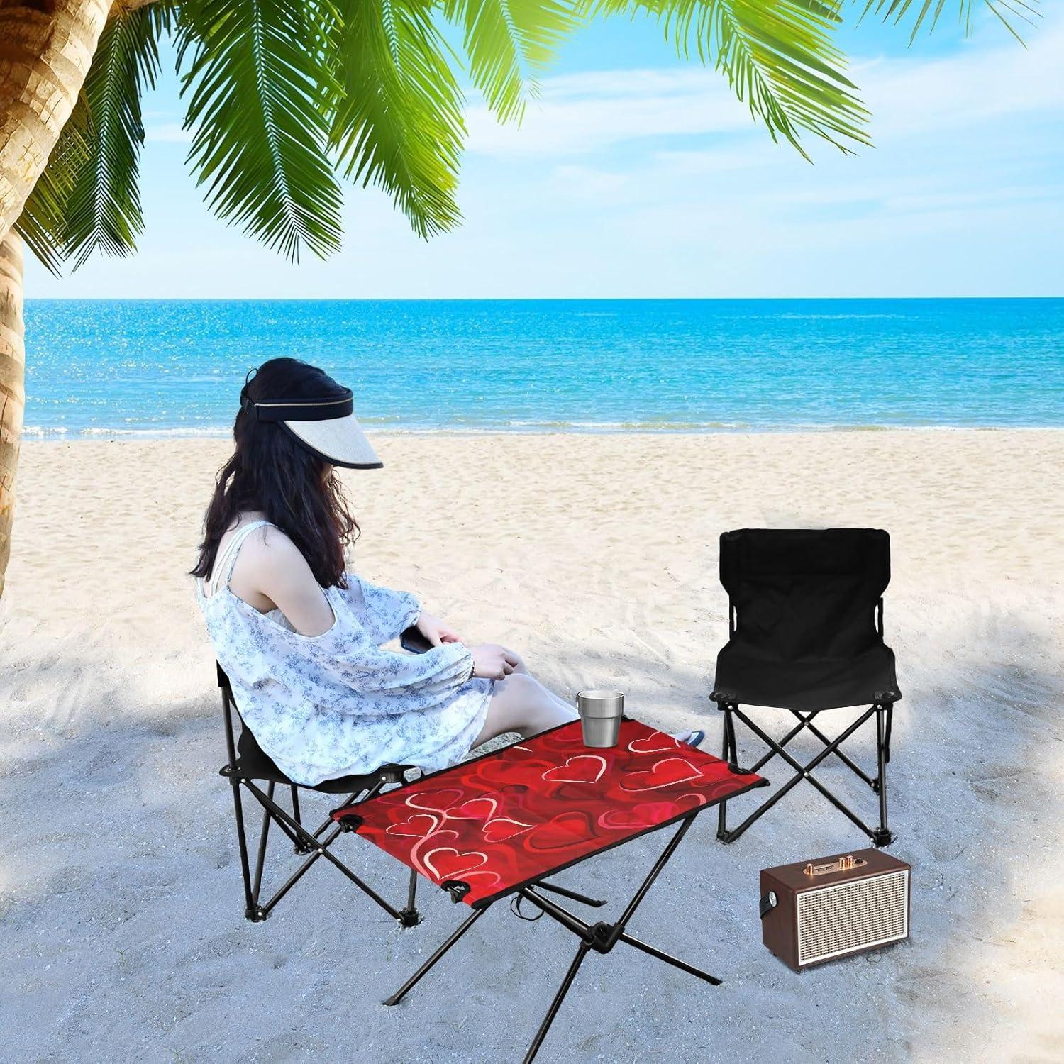 Mesa Plegable de Camping SDMKA 60x40x38cm Portátil