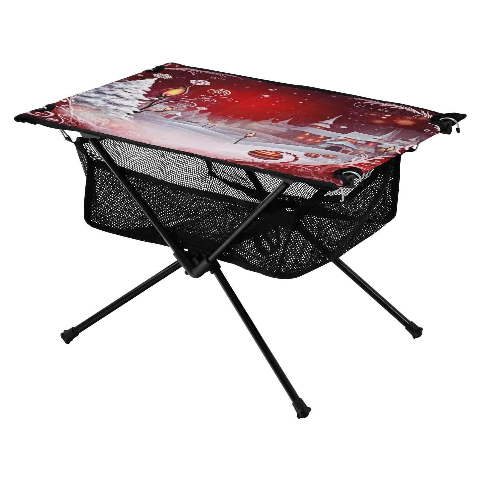 Mesa de Camping Plegable GOODOLD 60x40cm, Ligera y Portátil