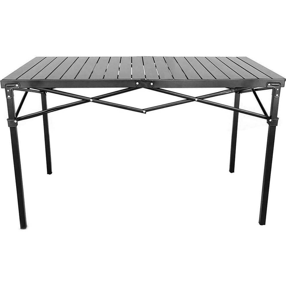 Mesa portátil GoTEAM! de aluminio 119.4x71.1 cm para camping