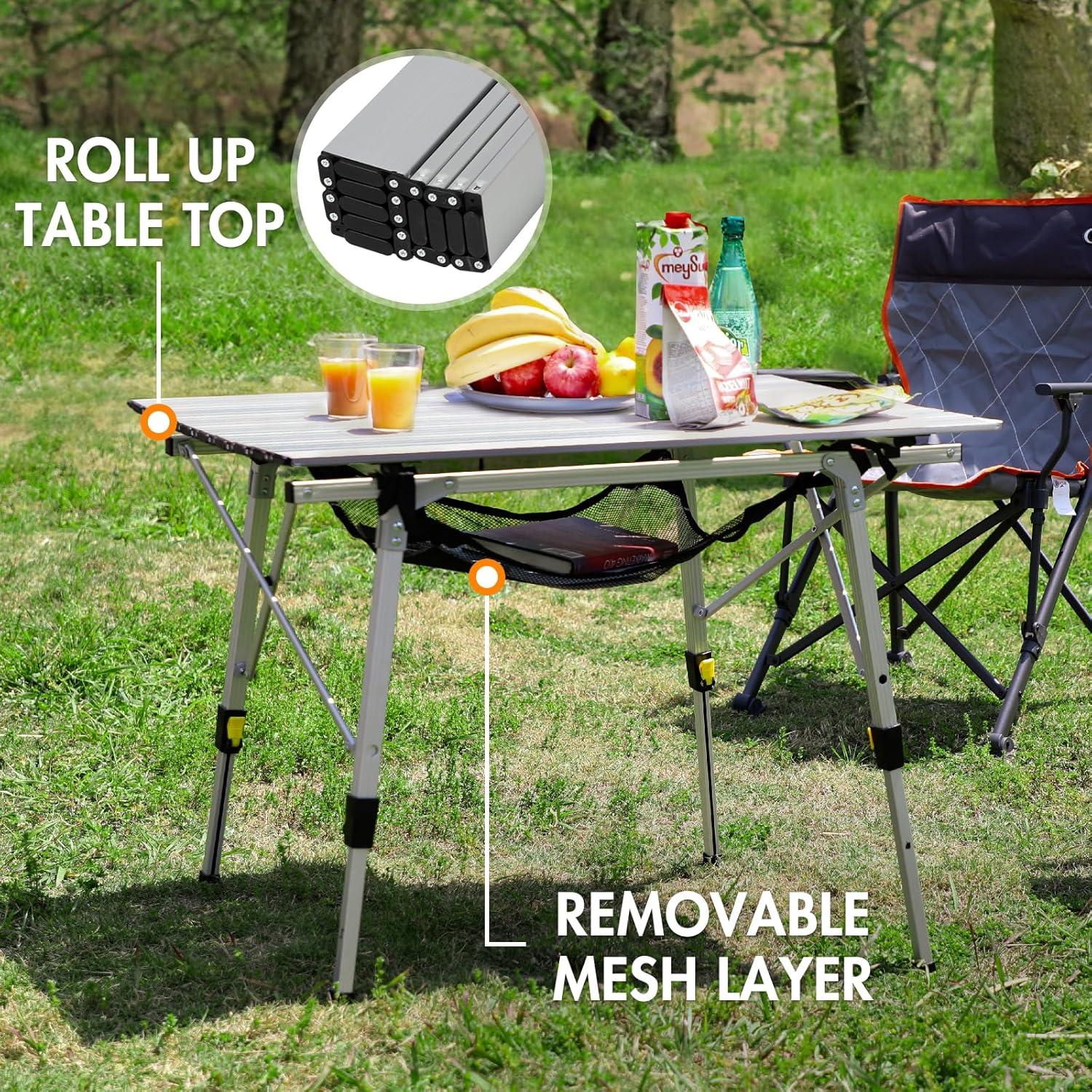 Mesa Plegable PORTAL con Silla de Pesca para Camping