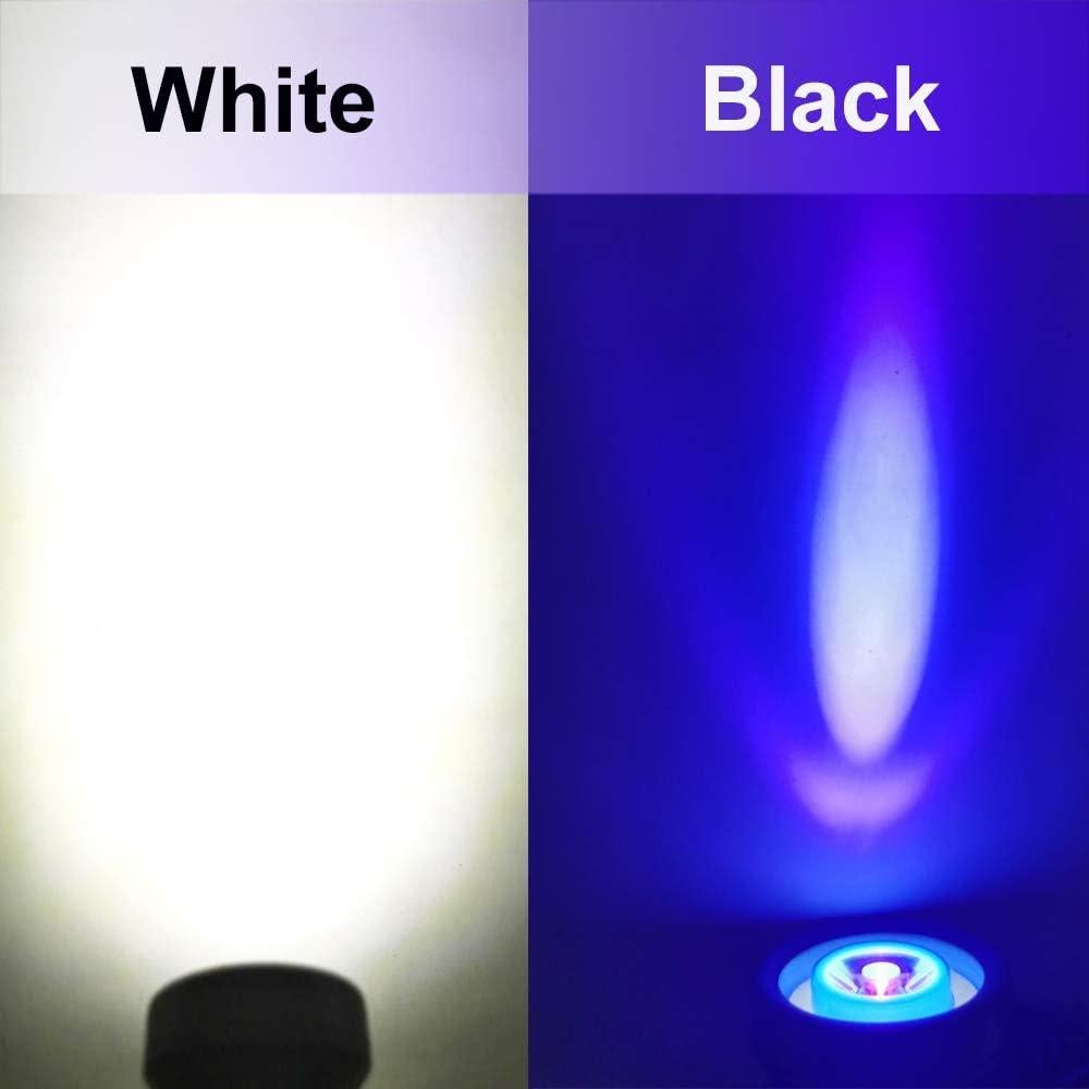 Linterna Frontal LED UV y Blanca LONGU 395nm 2 Pcs