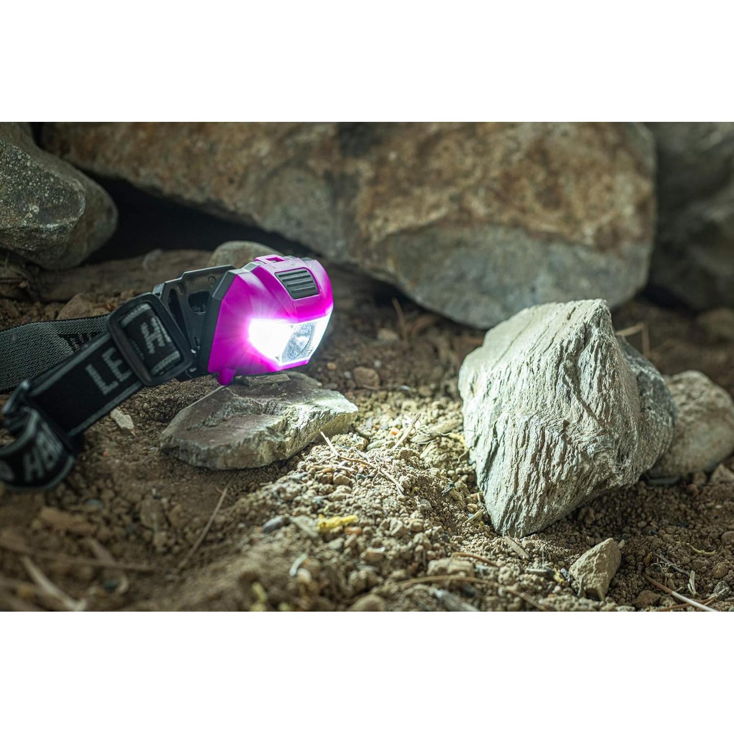 Linterna Frontal LED Blanca y Luz Negra SE ES-UV395-2