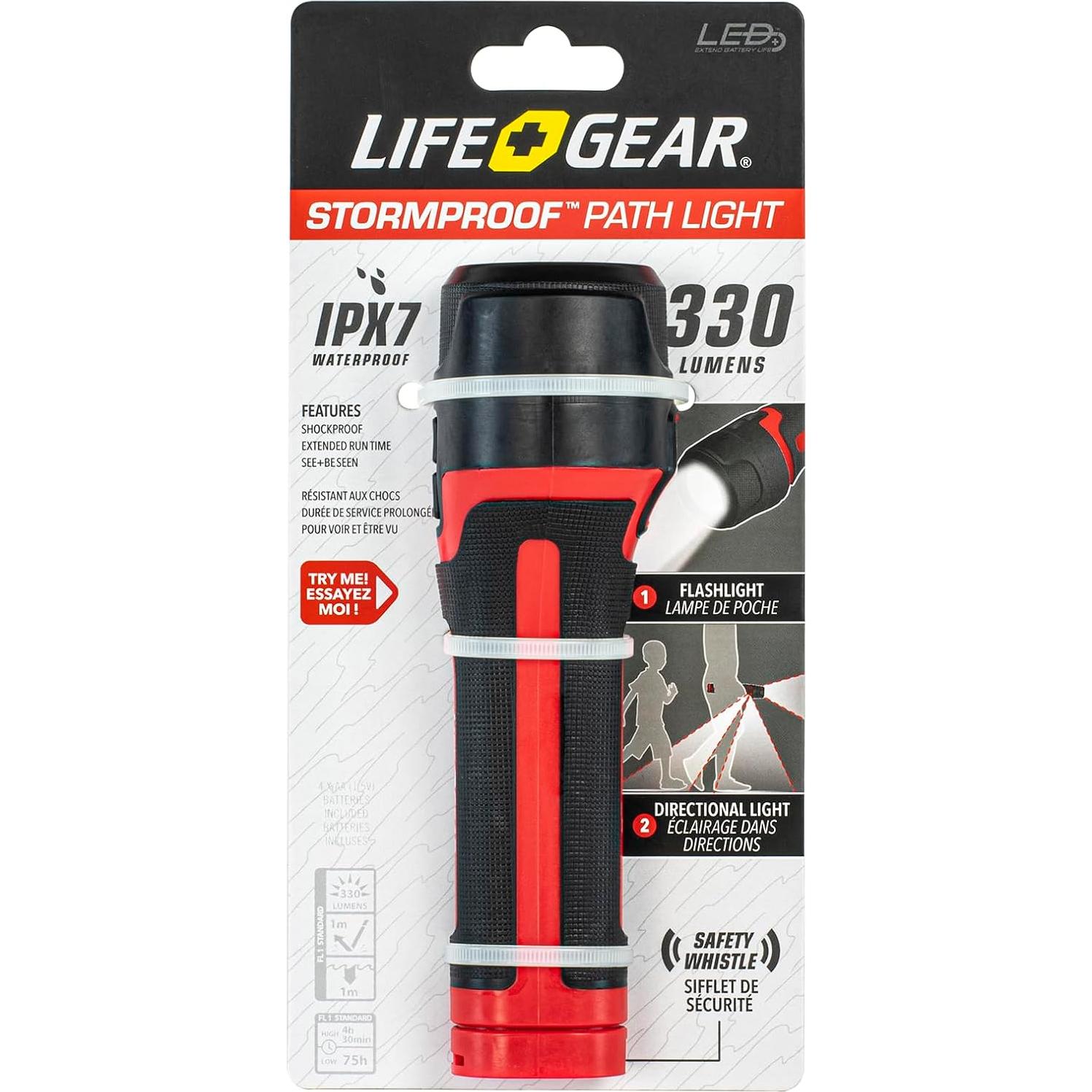 Linterna LED Impermeable Life Gear 330 Lúmenes Táctica