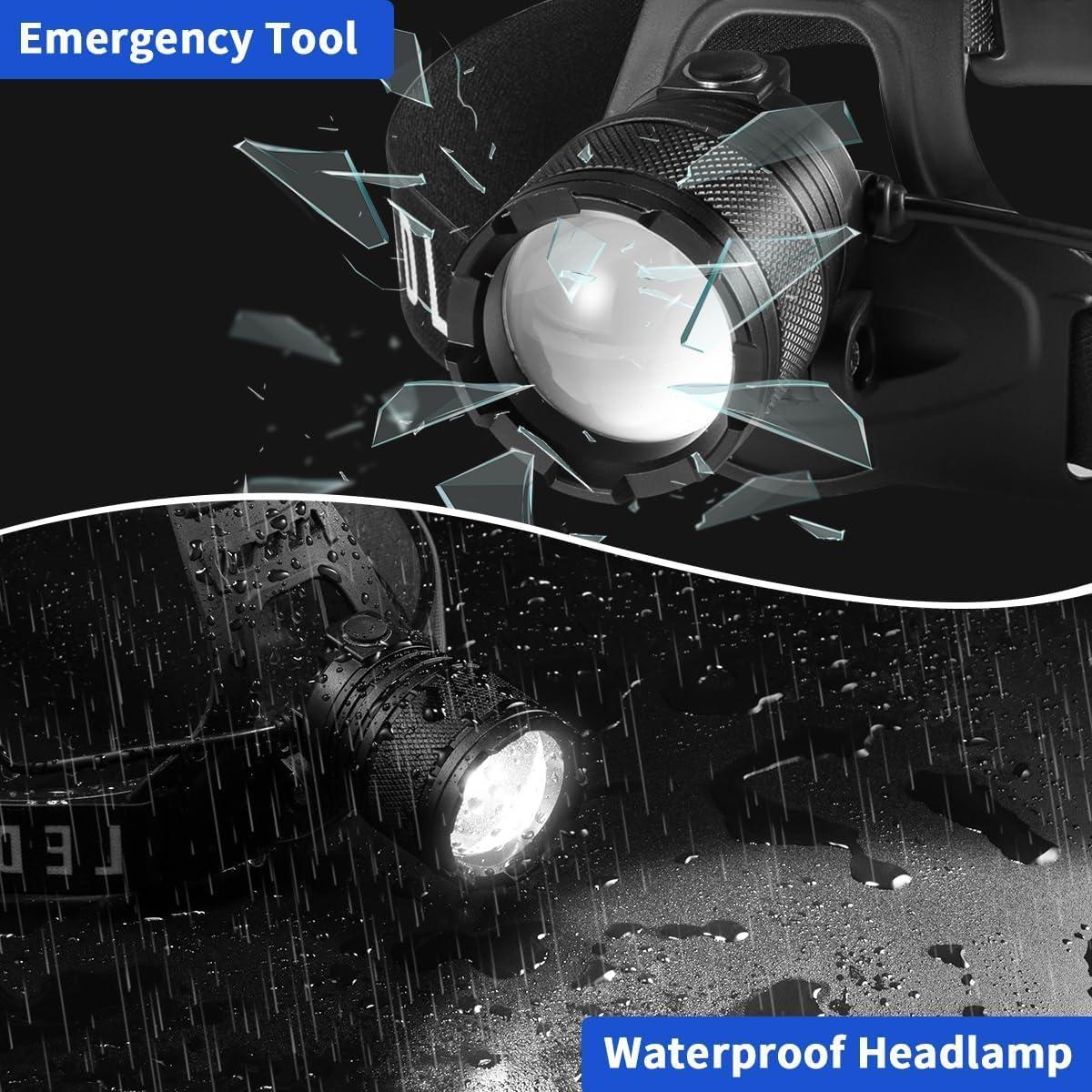Linterna Frontal Recargable Staaricc L9000 LED Ajustable