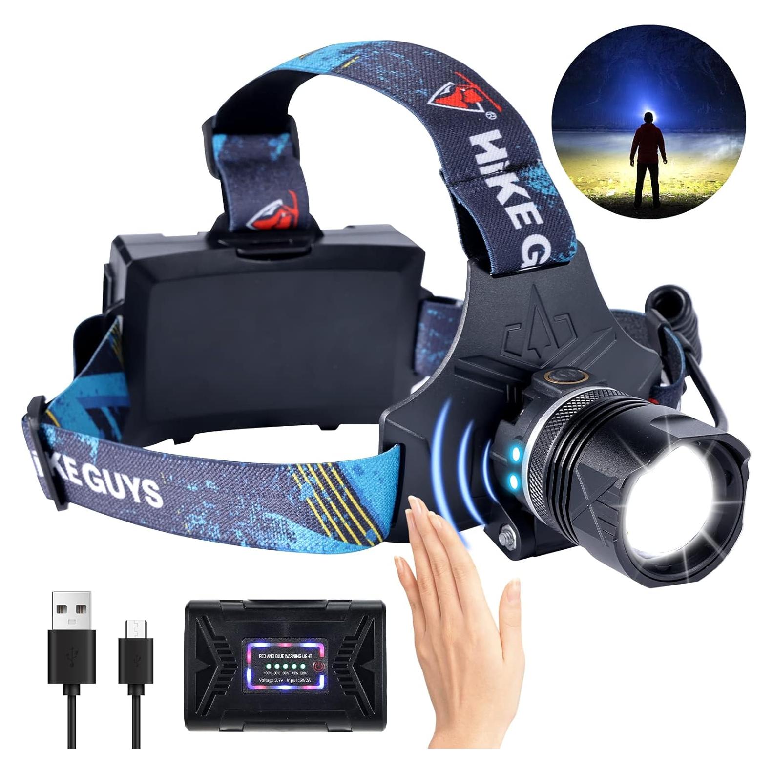 Linterna Frontal LED Ndeplis T60 1500 Lúmenes IPX5 Recargable