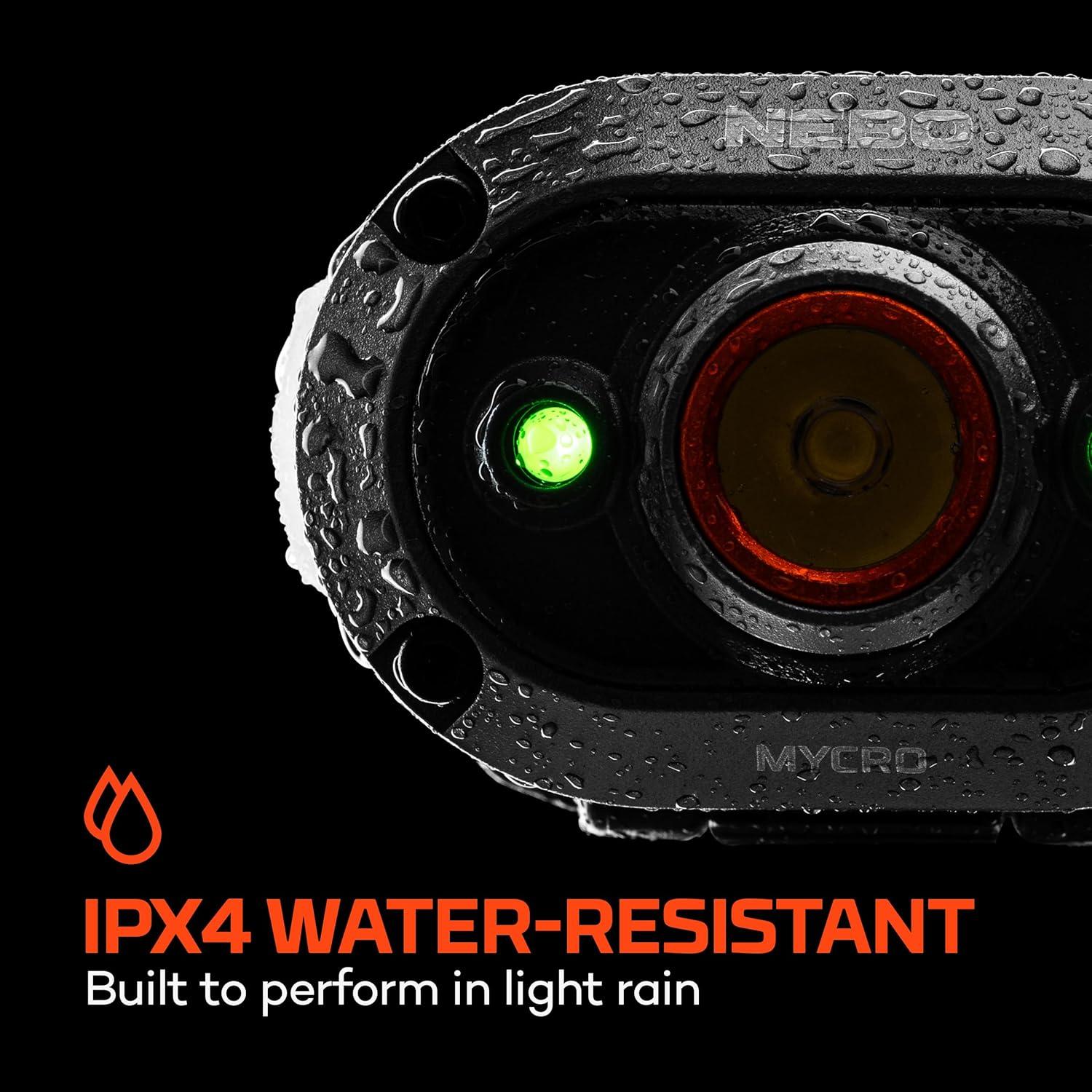 Linterna Frontal NEBO MYCRO 450 Lúmenes Recargable IPX4