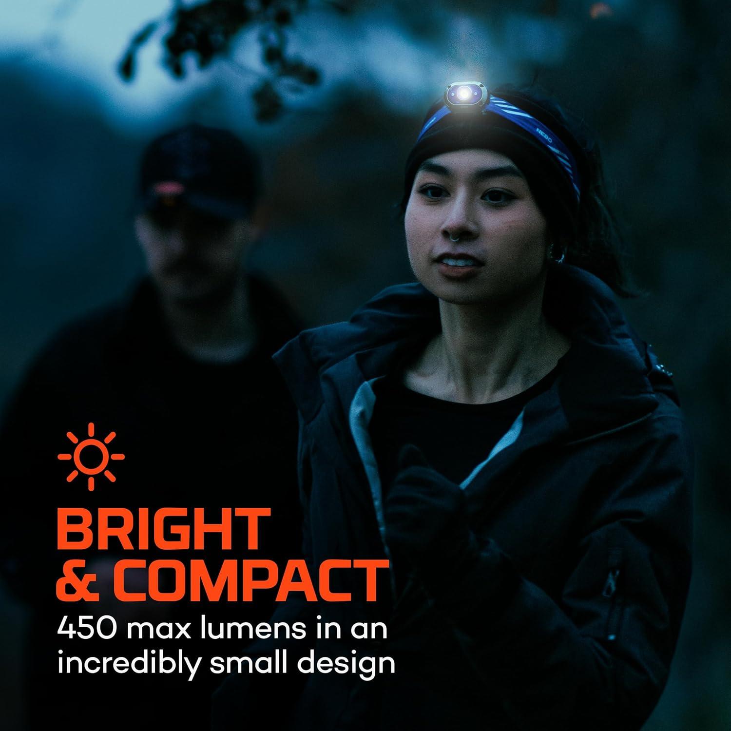 Linterna Frontal NEBO MYCRO 450 Lúmenes Recargable IPX4