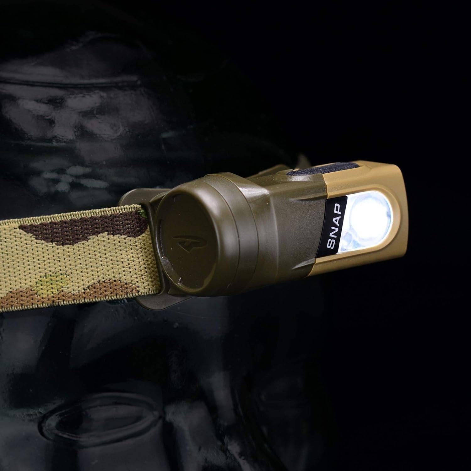 Linterna Frontal Princeton Tec Snap 300 Lúmenes RGB Multicam
