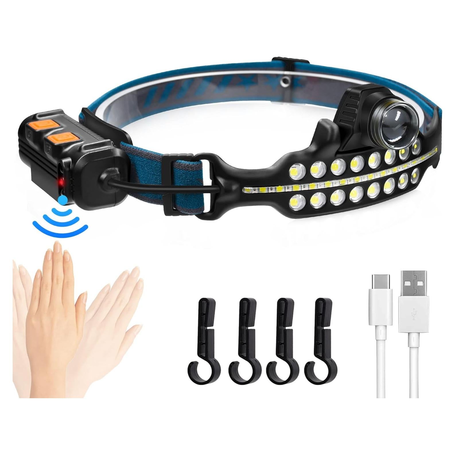 Lámpara Frontal DARKBEAM W690 LED Recargable 2400mAh