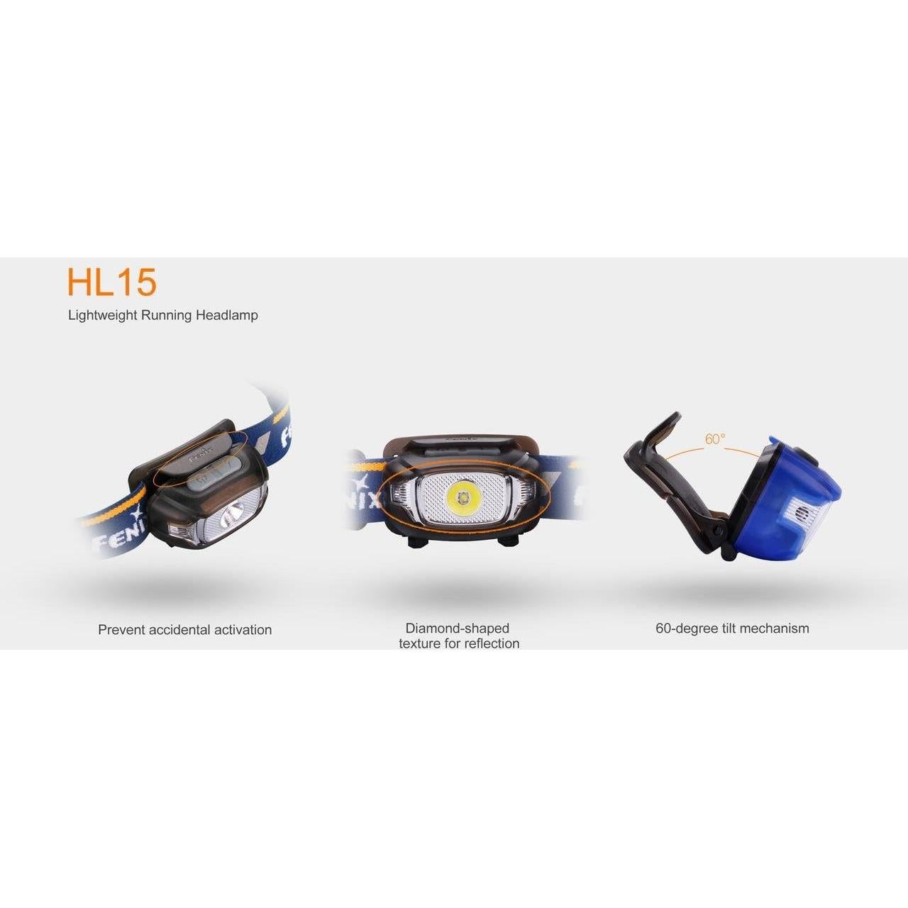 Linterna Frontal EdisonBright HL15 200 Lúmenes LED Ligera