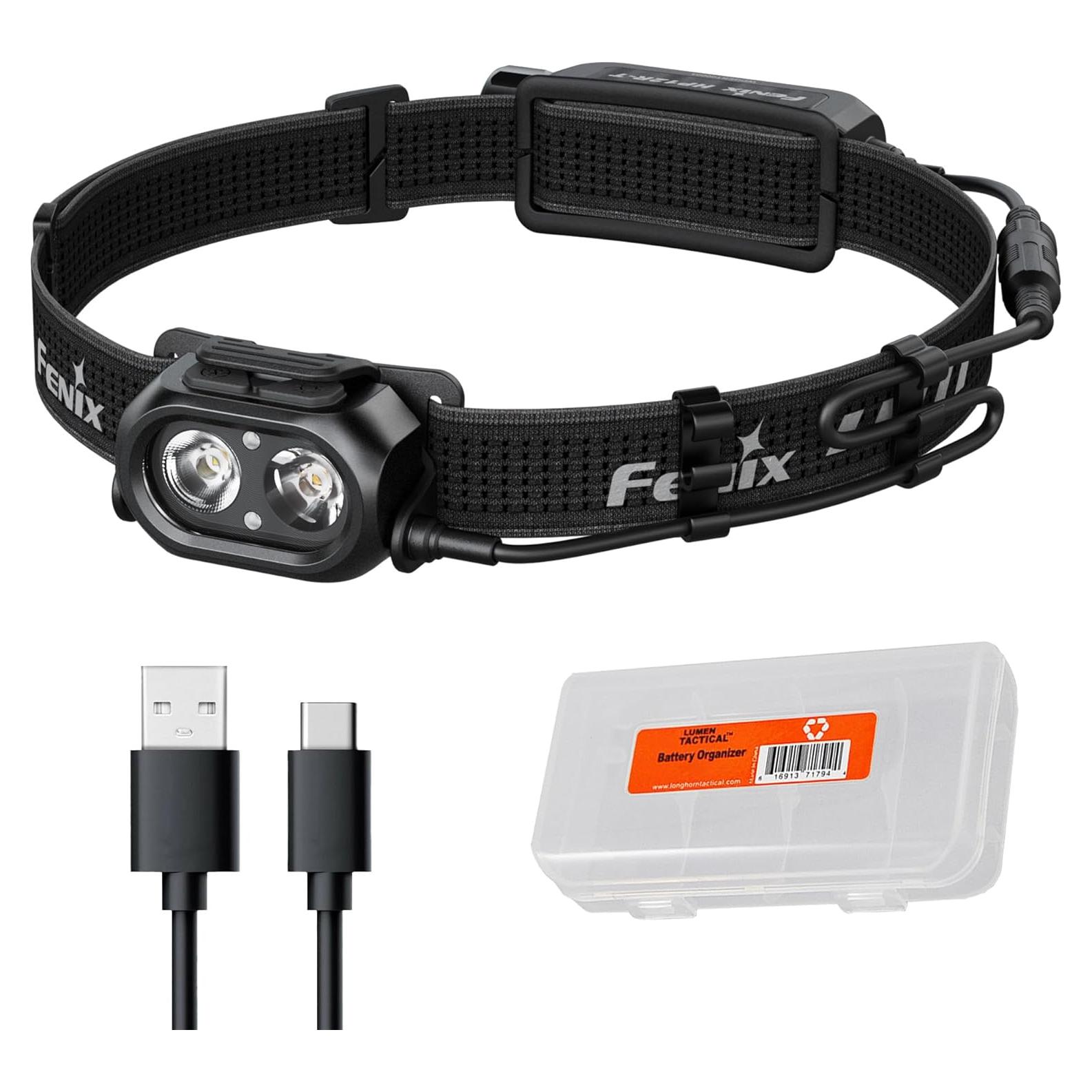 Linterna Frontal Fenix HP12R-T 1300 Lúmenes Recargable Negro