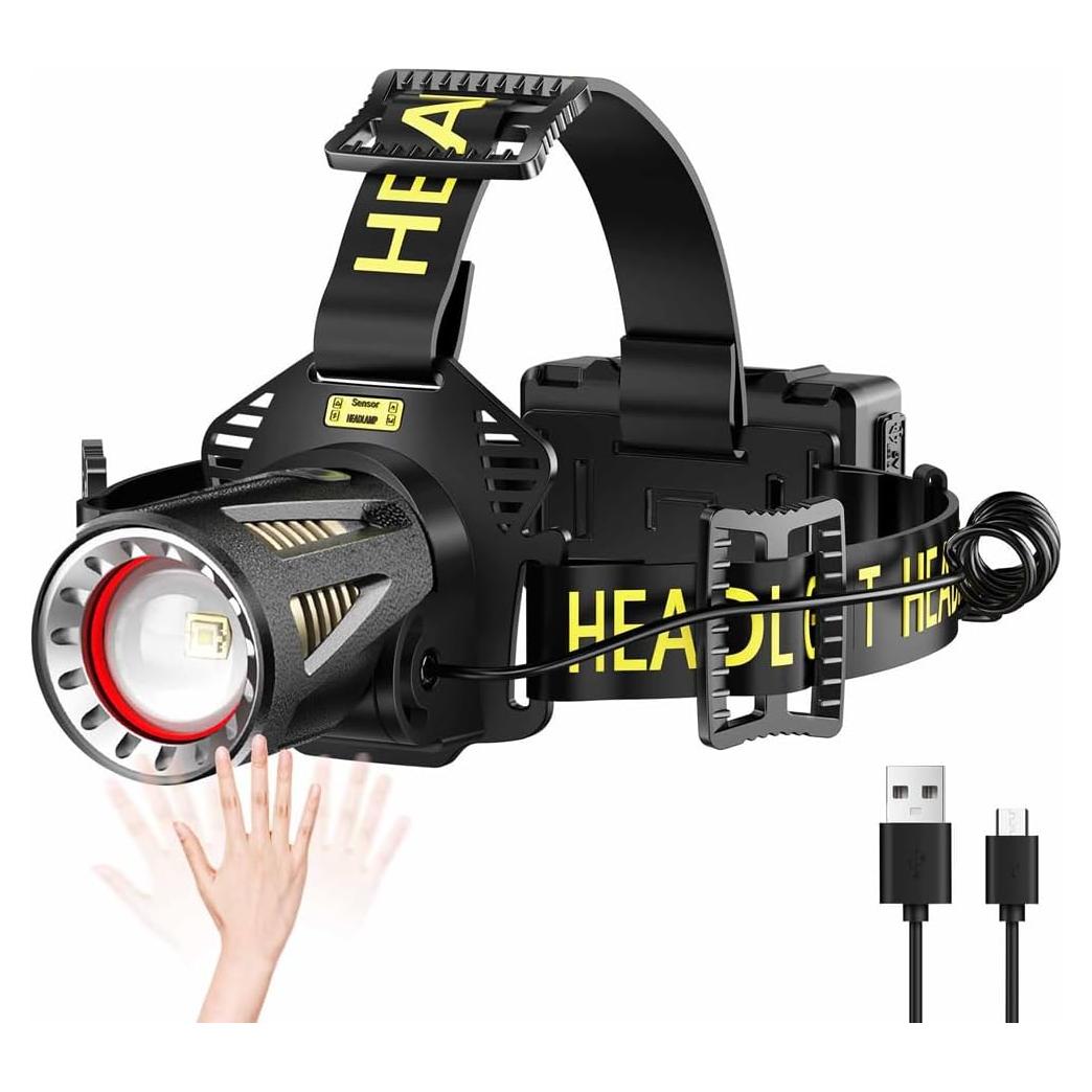 Linterna Frontal Recargable MAXME100 Explorer H6 9000mAh IP68