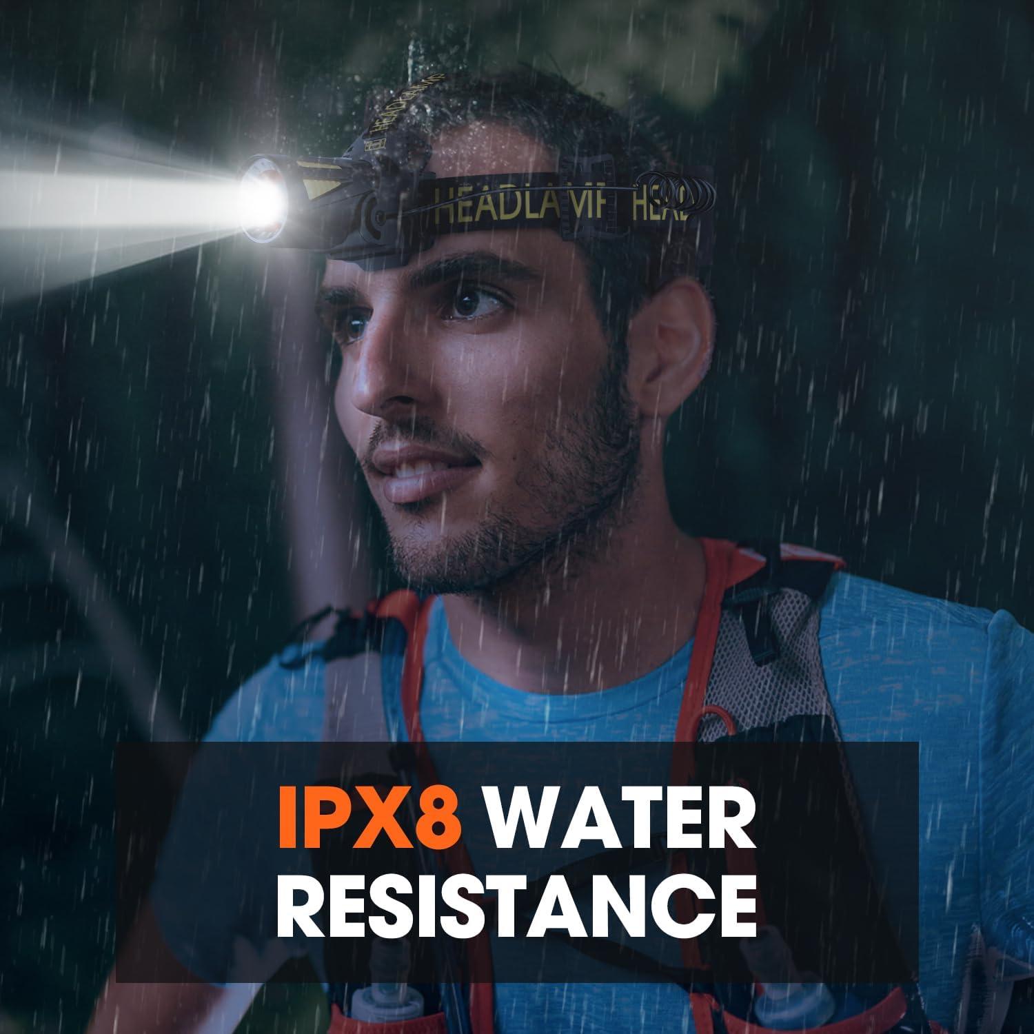 Linterna Frontal Recargable MAXME100 Explorer H6 9000mAh IP68