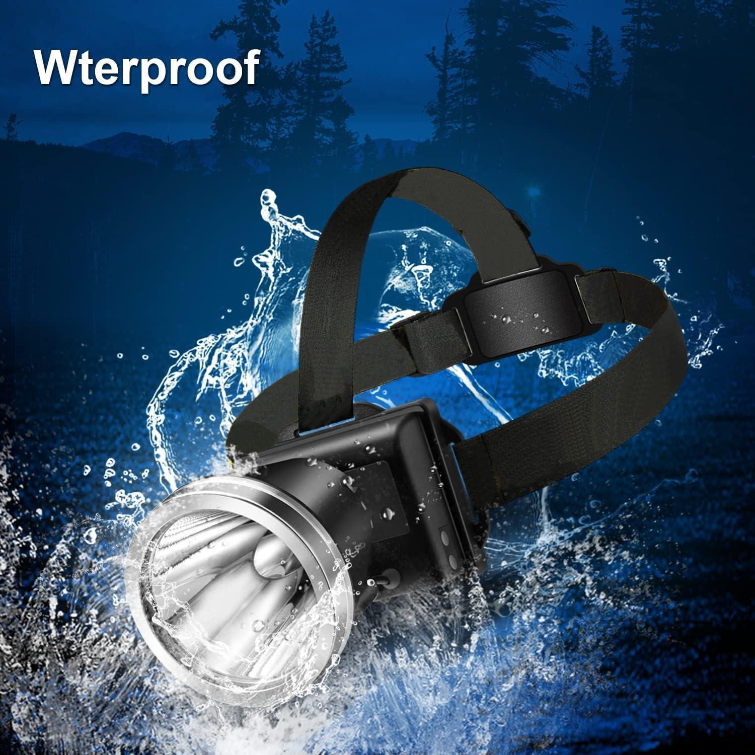 Linterna Frontal Recargable Amkulop X4-B LED 500m Alcance