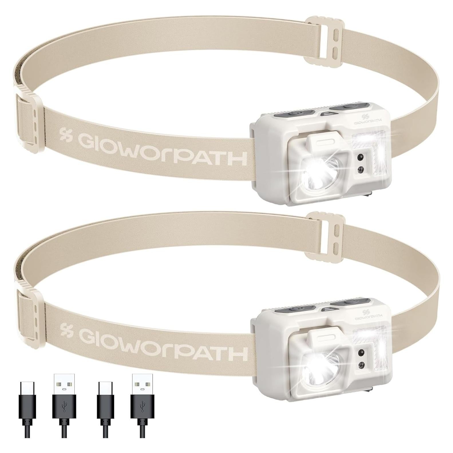 Linterna Frontal Recargable GloworPath G-01 LED 180 Lúmenes