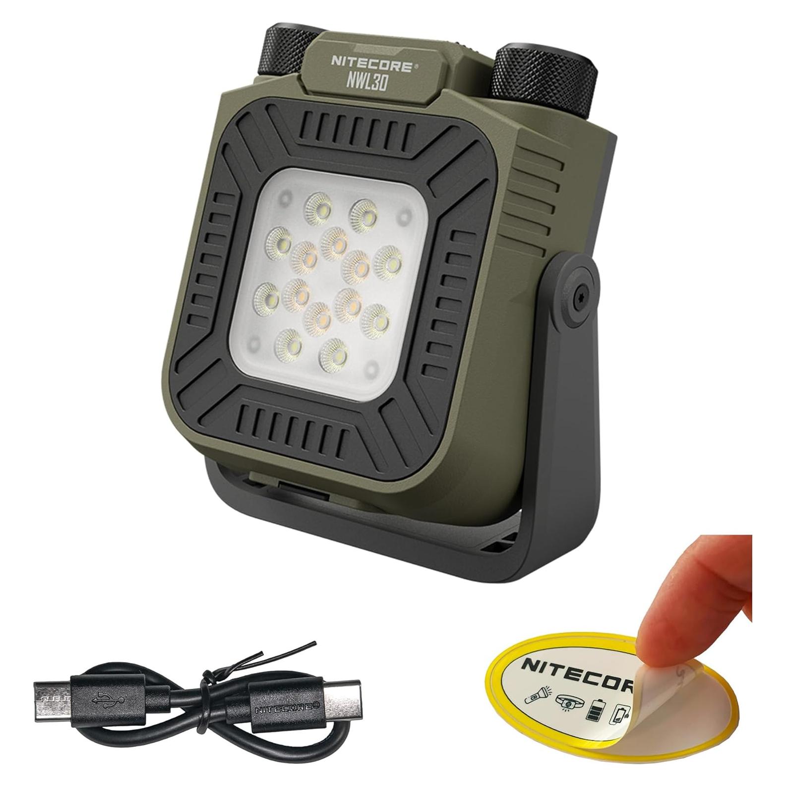 Linterna Recargable Nitecore NWL30 3000 Lúmenes USB-C