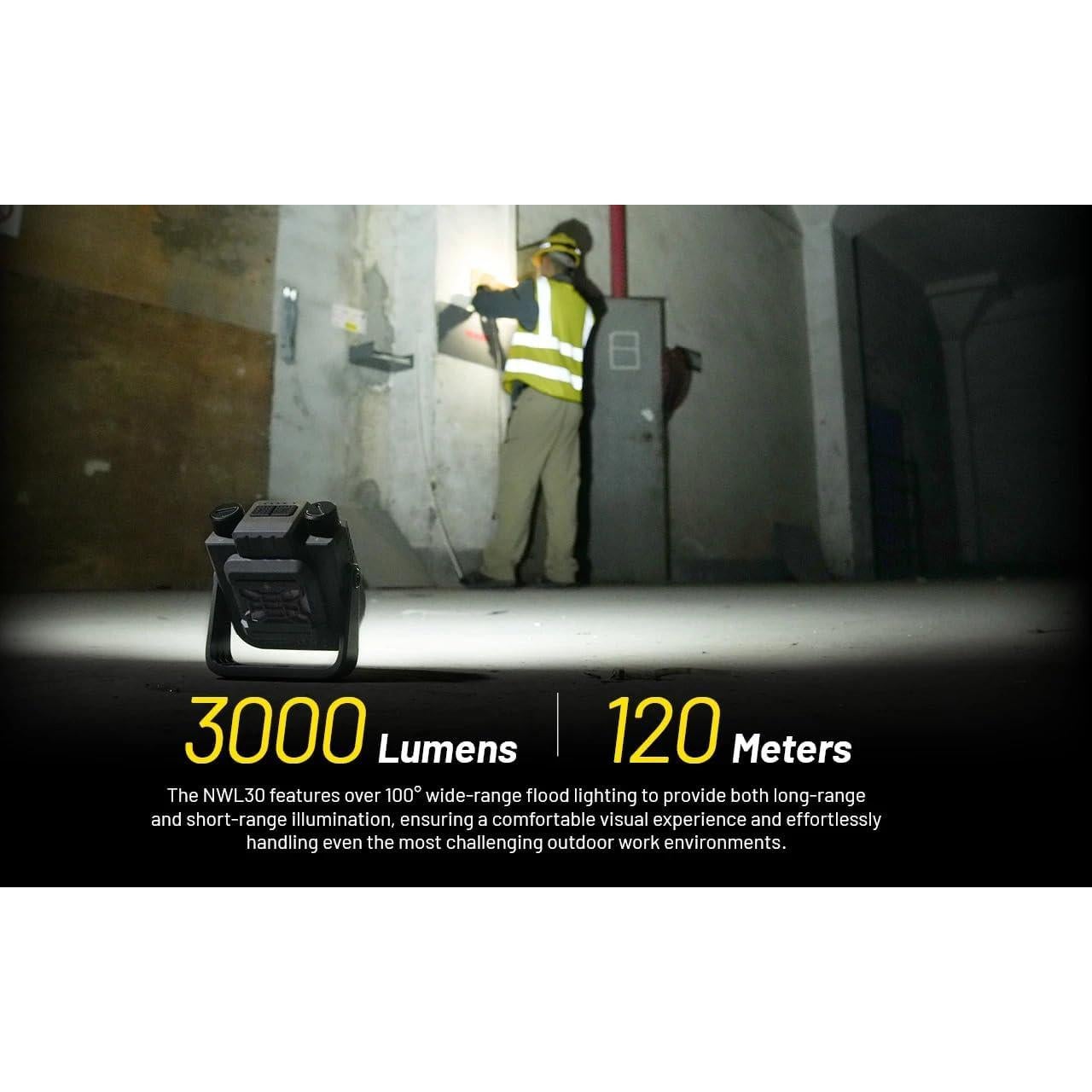 Linterna Recargable Nitecore NWL30 3000 Lúmenes USB-C