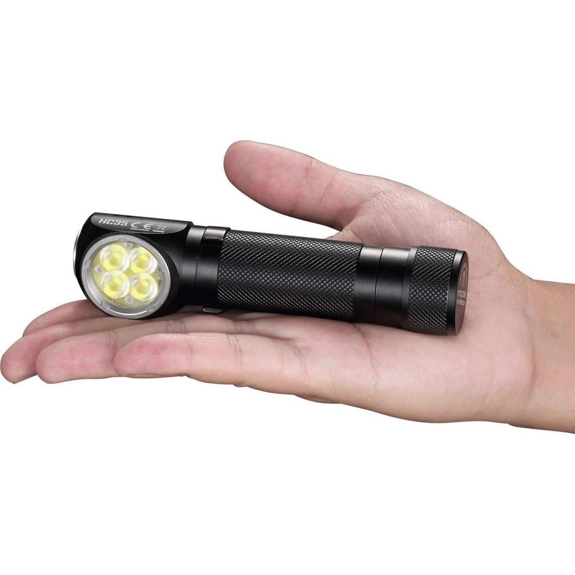 Linterna Frontal LED Nitecore HC35 - 2700 Lúmenes - Batería y Cable USB