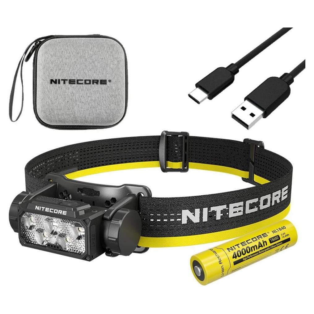 Linterna Frontal Nitecore HC60 UHE 1600 Lúmenes USB-C