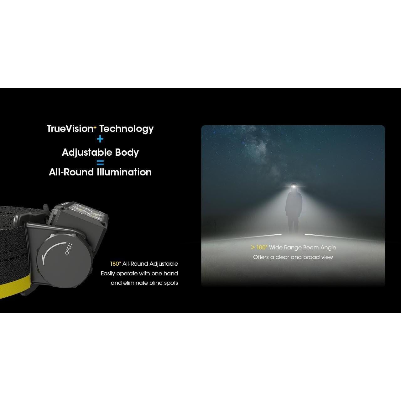 Linterna Frontal Nitecore HC60 UHE 1600 Lúmenes USB-C