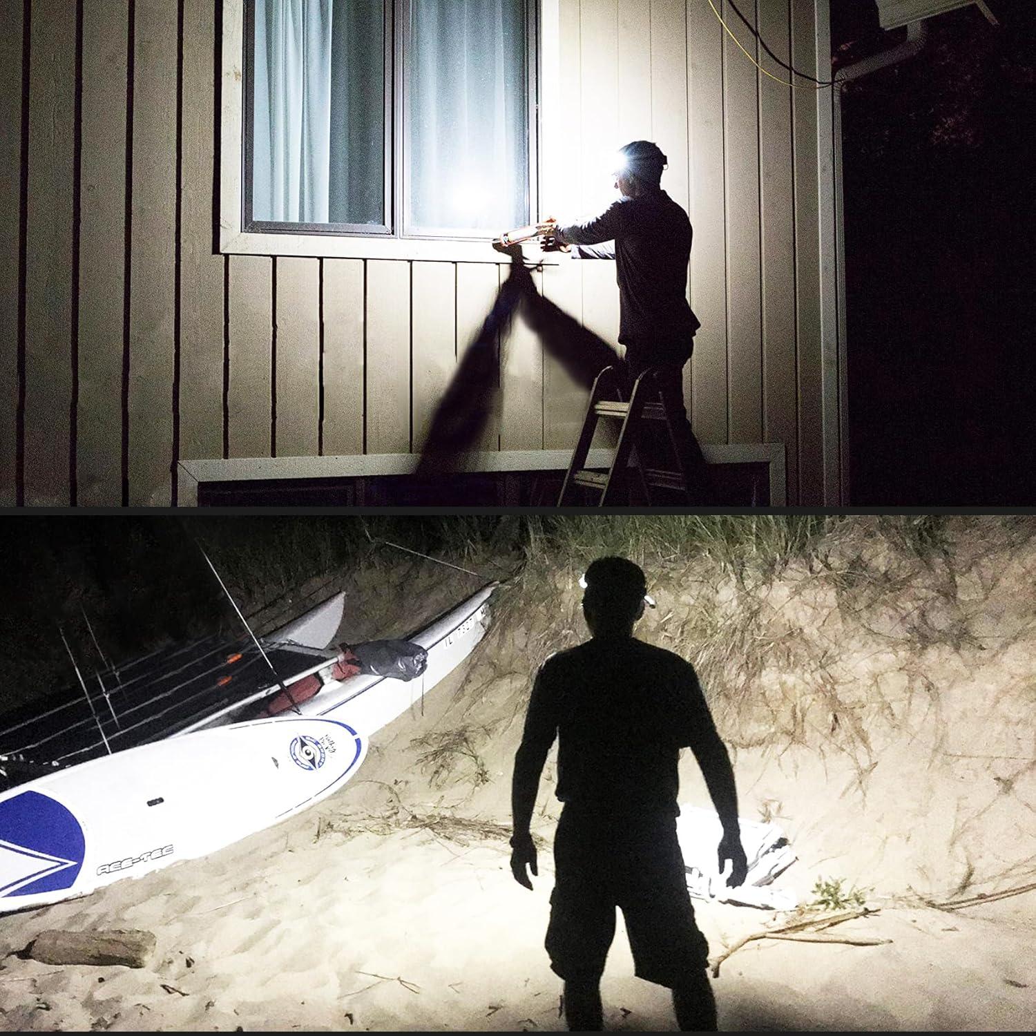 Linterna Frontal Recargable Aikertec 1200mAh 1500LM 3 Modos