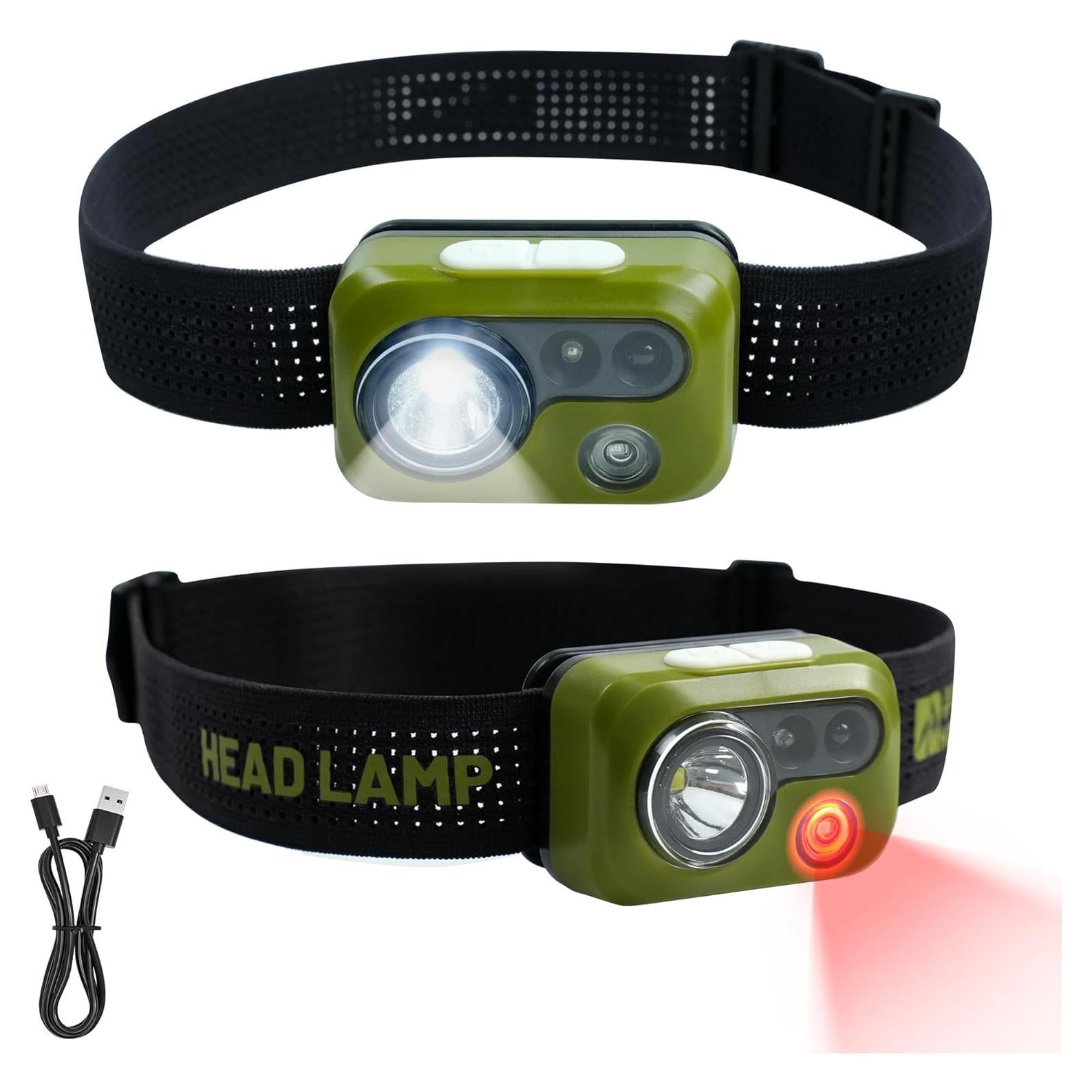 Linterna Frontal LED Himalaya Verde IPX64 300 Lúmenes