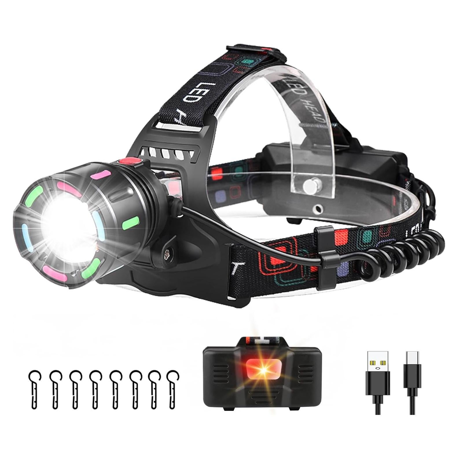 Linterna Frontal Recargable Minsk MH-8507 800 Lúmenes IPX4