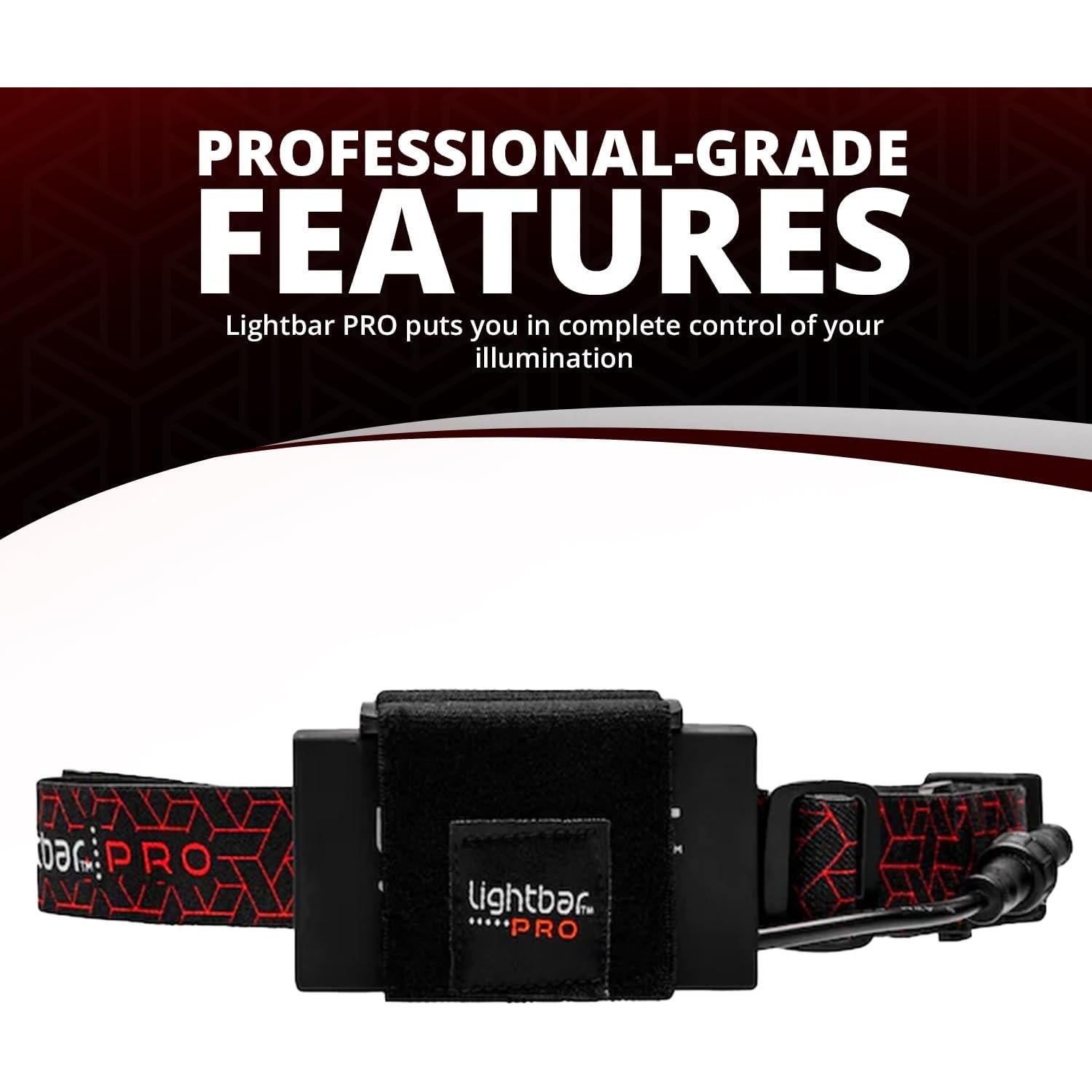 Linterna Frontal LED LIGHTBAR Pro 500 Lúmenes Rojo