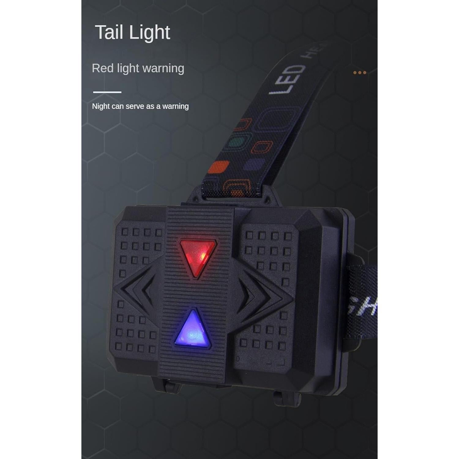 Linterna Frontal LED Recargable Carttley 180000 Lúmenes IP67