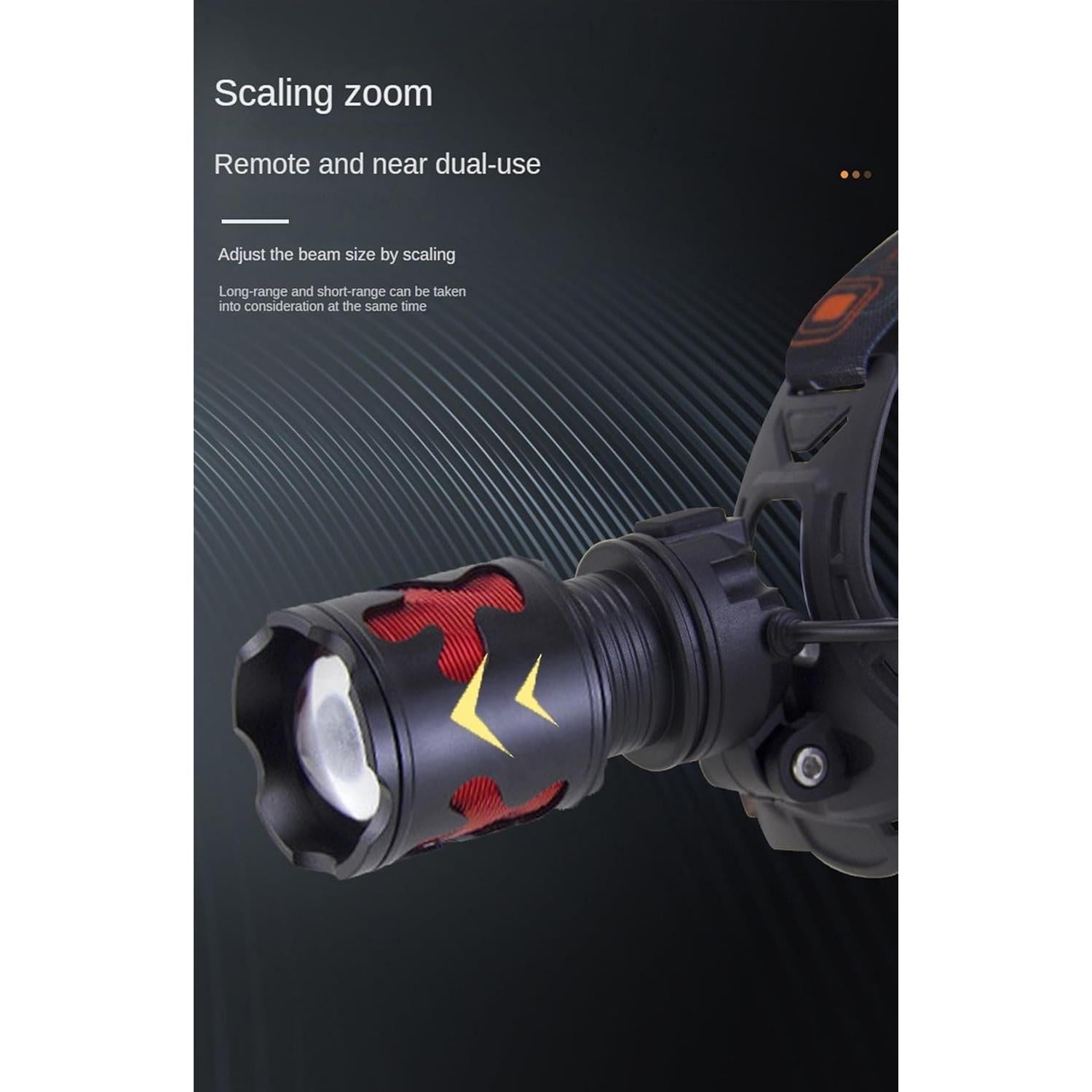 Linterna Frontal LED Recargable Carttley 180000 Lúmenes IP67