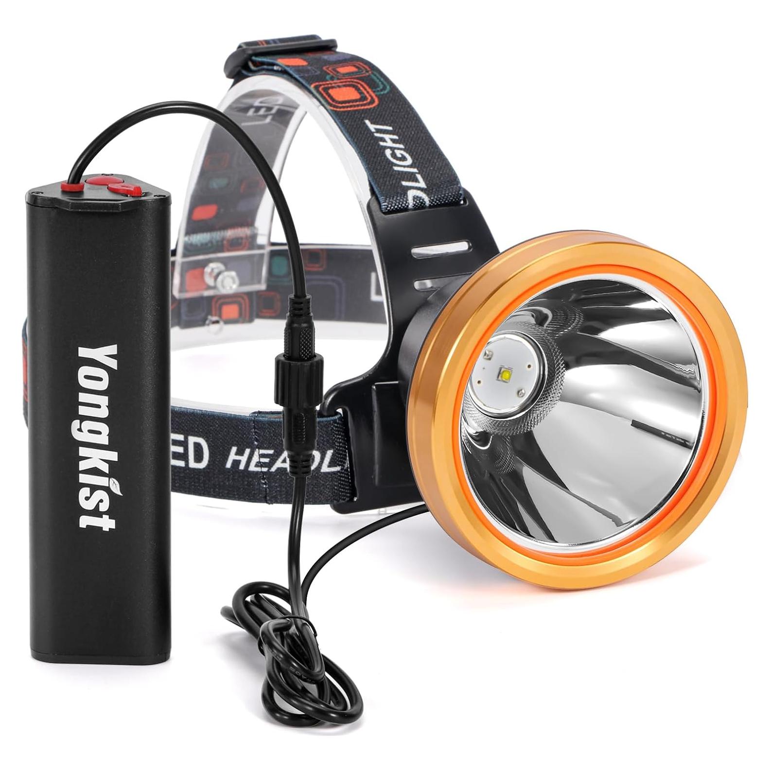 Linterna Frontal LED Yongkist 8401 Recargable a Prueba de Agua