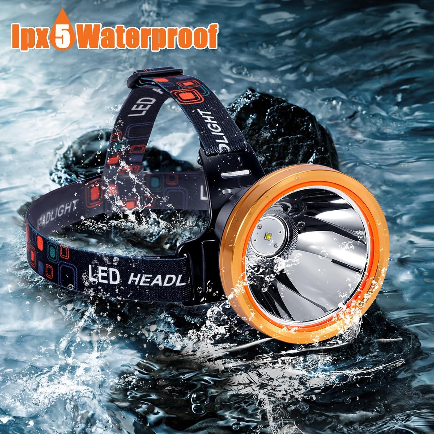 Linterna Frontal LED Yongkist 8401 Recargable a Prueba de Agua