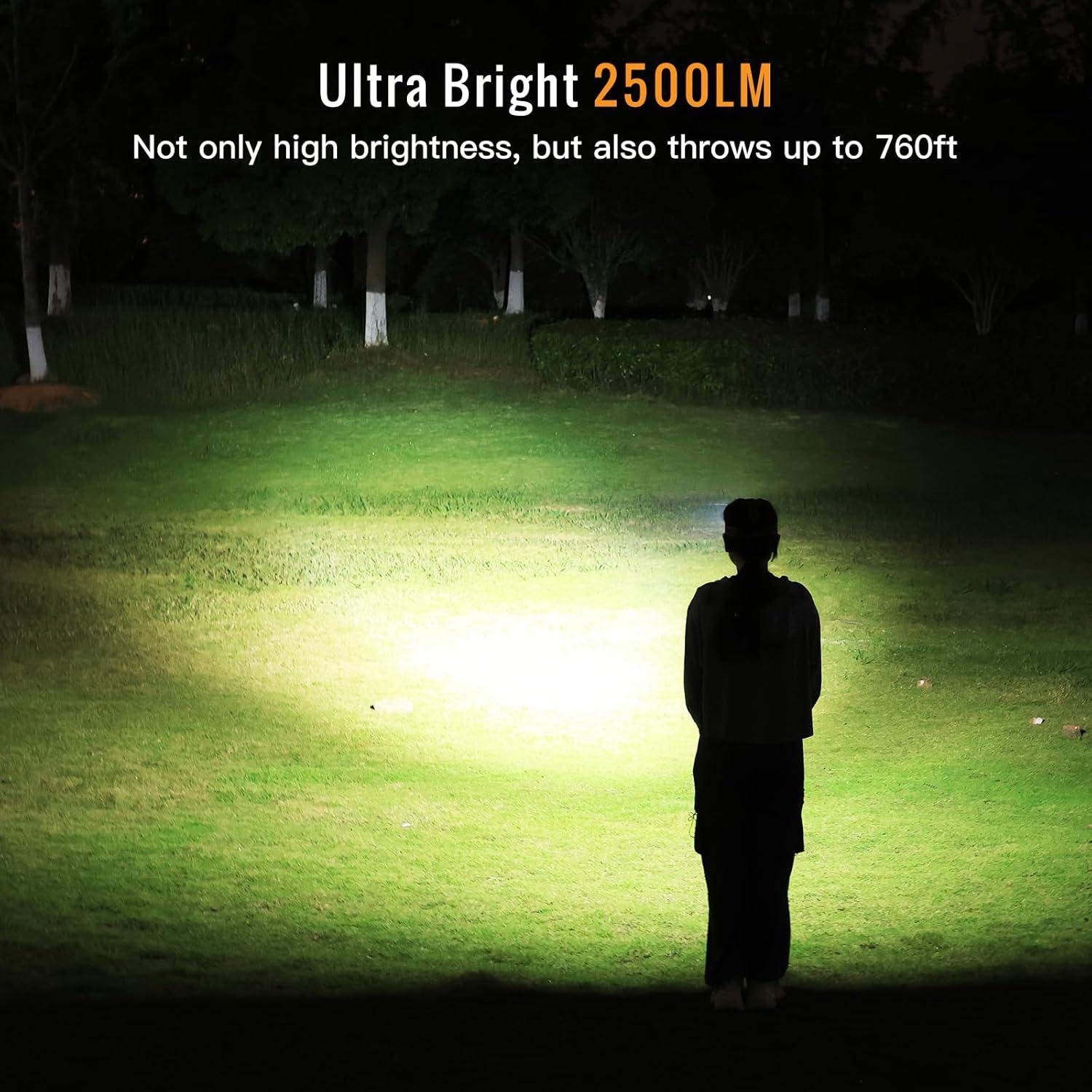 Linterna Frontal Sofirn HS22 Recargable 2500 Lúmenes IP66