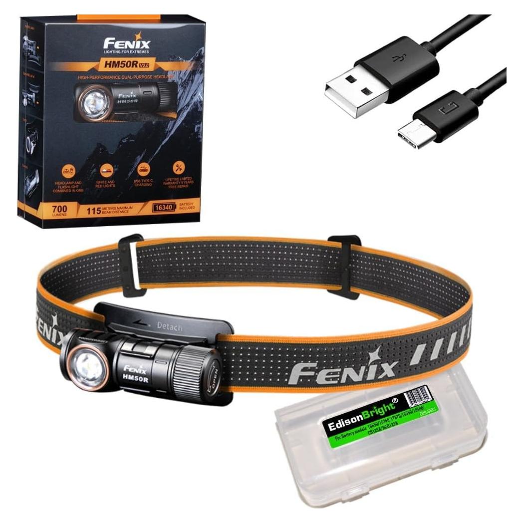 Linterna Frontal Fenix HM50R V2 700 Lúmenes LED Recargable