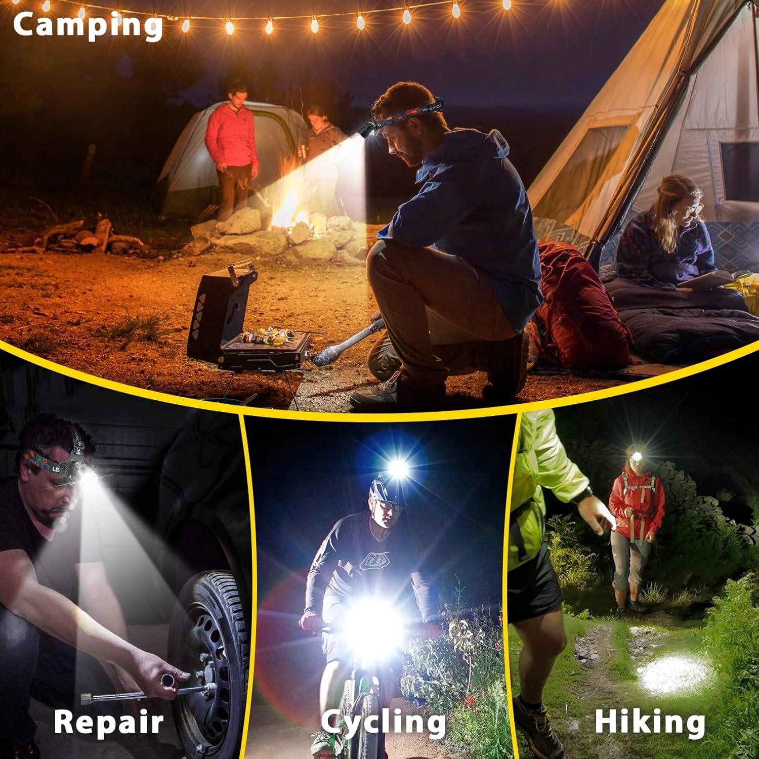 Linterna Frontal LED Recargable LoTanop 3000LM 4 Modos IP67