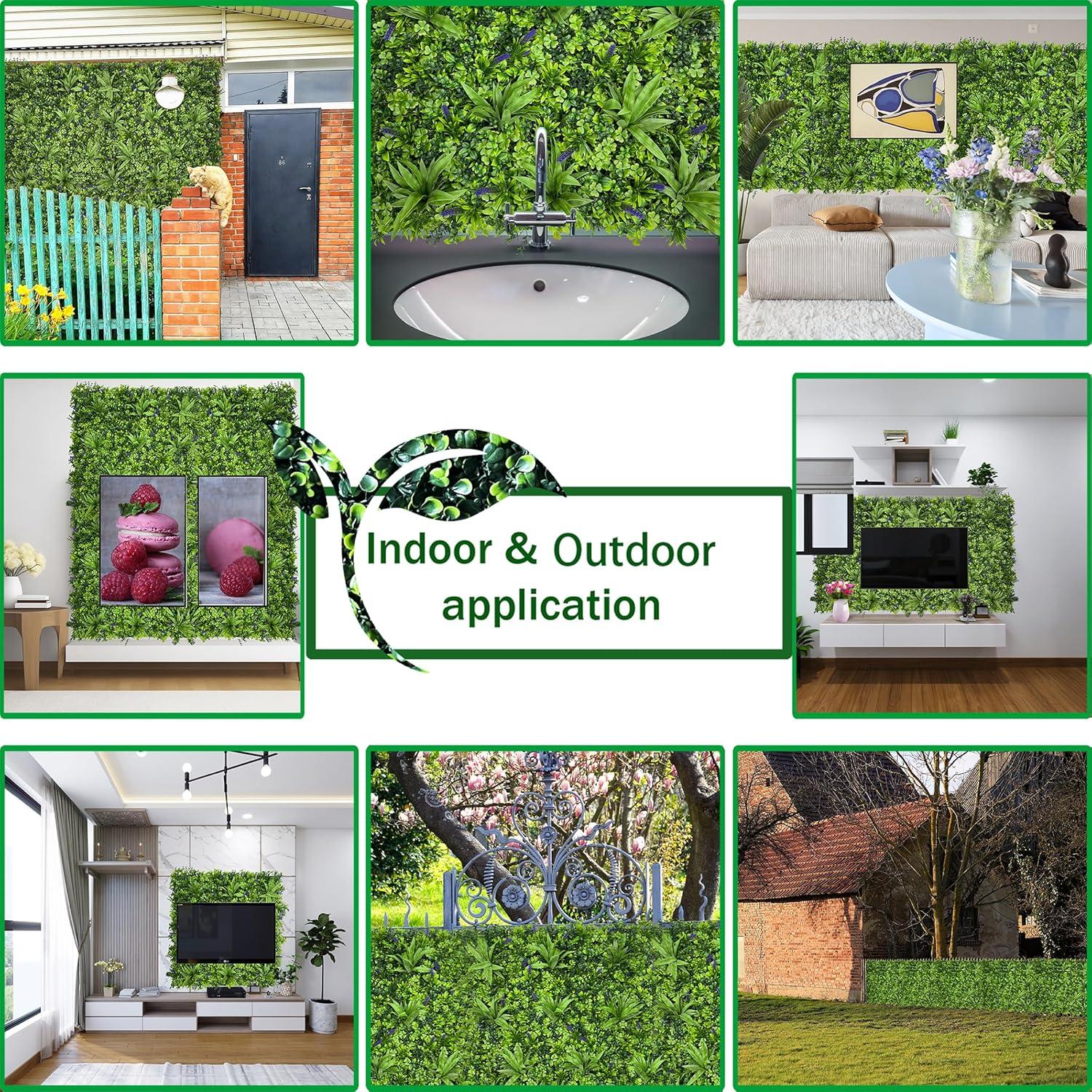 Rollo de Hiedra Artificial ODTORY 101,6x304,8 cm Verde