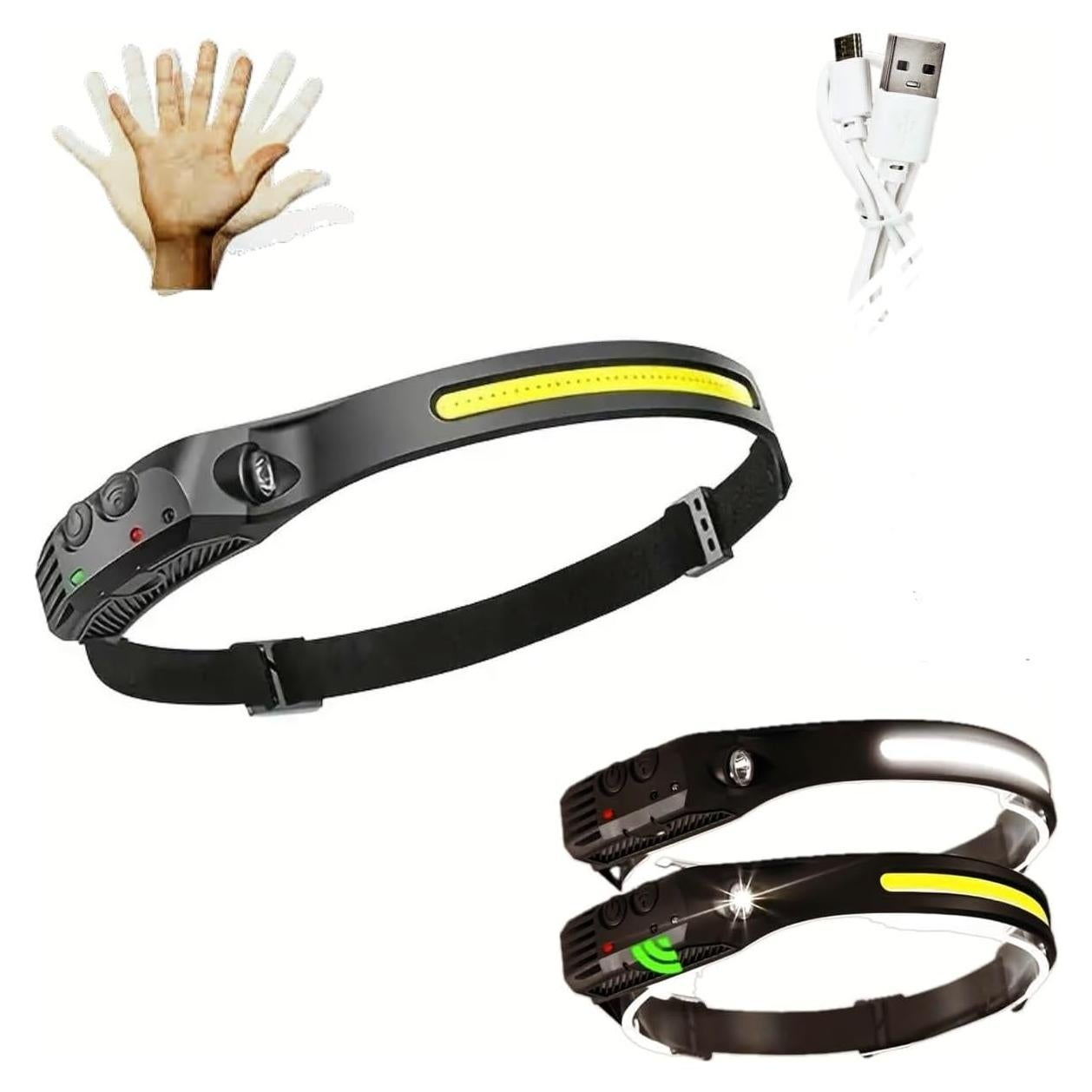 Linterna Frontal Recargable KOZY Zone 1000 Lúmenes LED USB