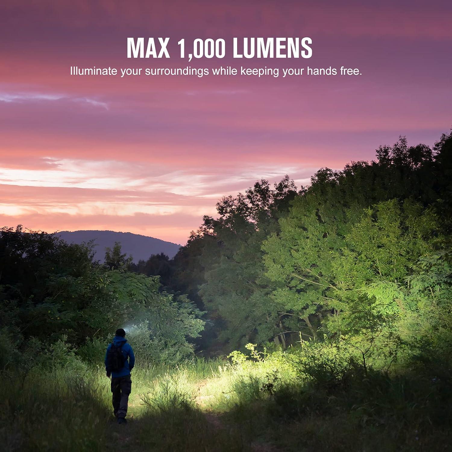 Linterna Frontal OLIGHT Array 2S 1000 Lúmenes Recargable