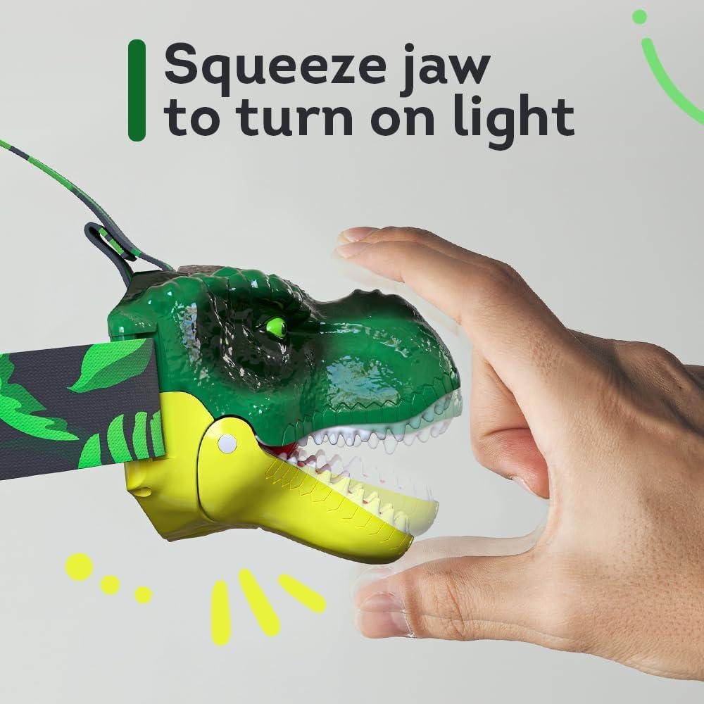 Lámpara Frontal Dinosaurio Skywin para Niños - LED, 7.1x7.4 cm